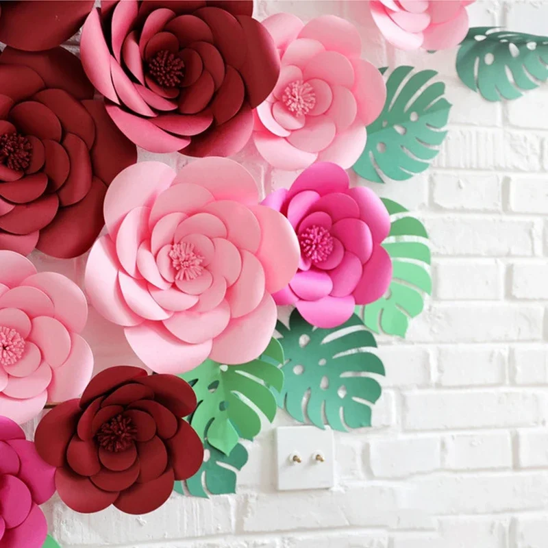 Art And Craft For Nursery - DIY kunstmatige grote papieren roos bloemen