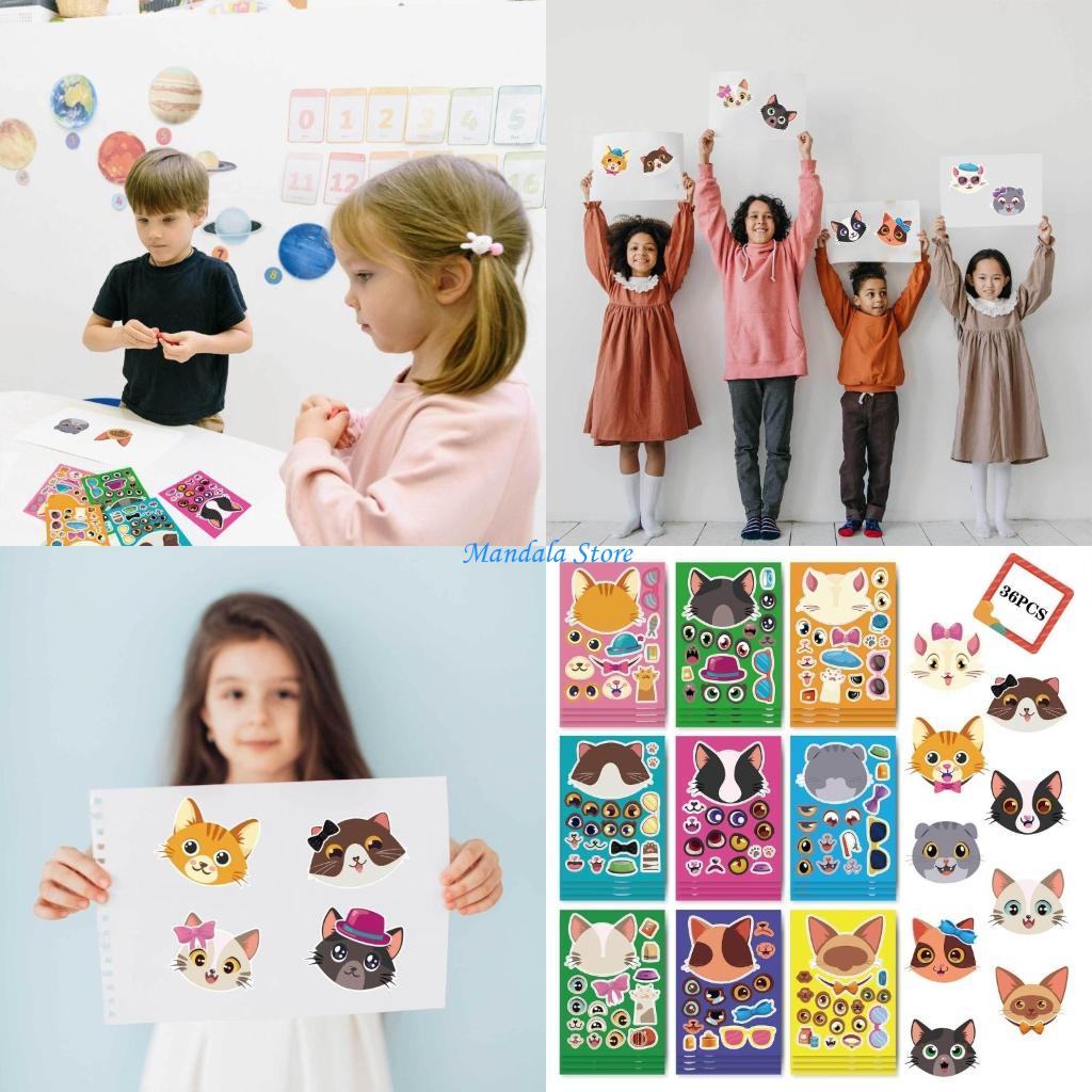 Art Craft Description - U2JC 36 stks/set speelgoedstickers Maak een
