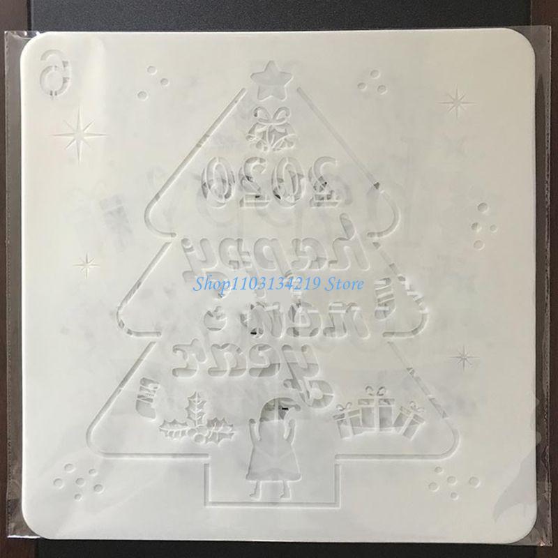 Art Craft Description - N5KC 6 stks/set kerstboom sneeuwpop tekening