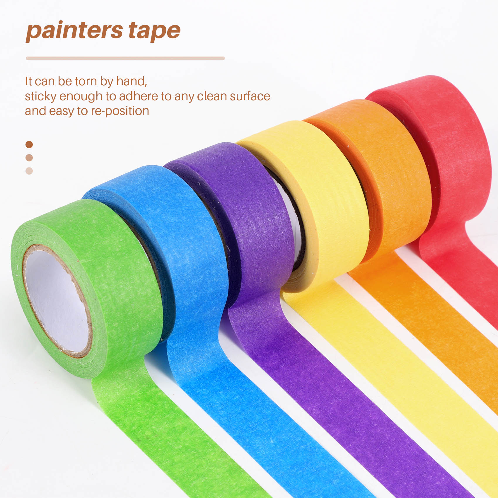 Craft And Art Difference - A84E-gekleurde afplaktape, gekleurde schilderstape voor kunst