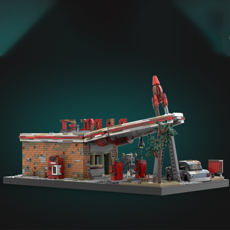 Art And Craft Rocket - 2168-delige MOC Red Rocket Fallout 4