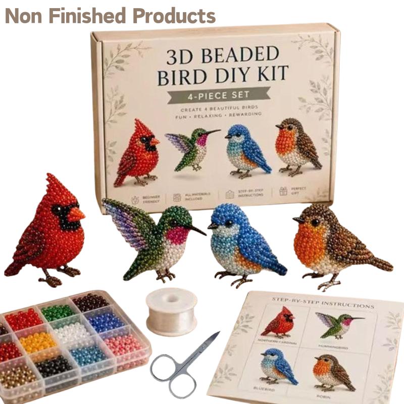 Craft And Art Difference - Handgemaakte kralen vogel DIY knutselset 4