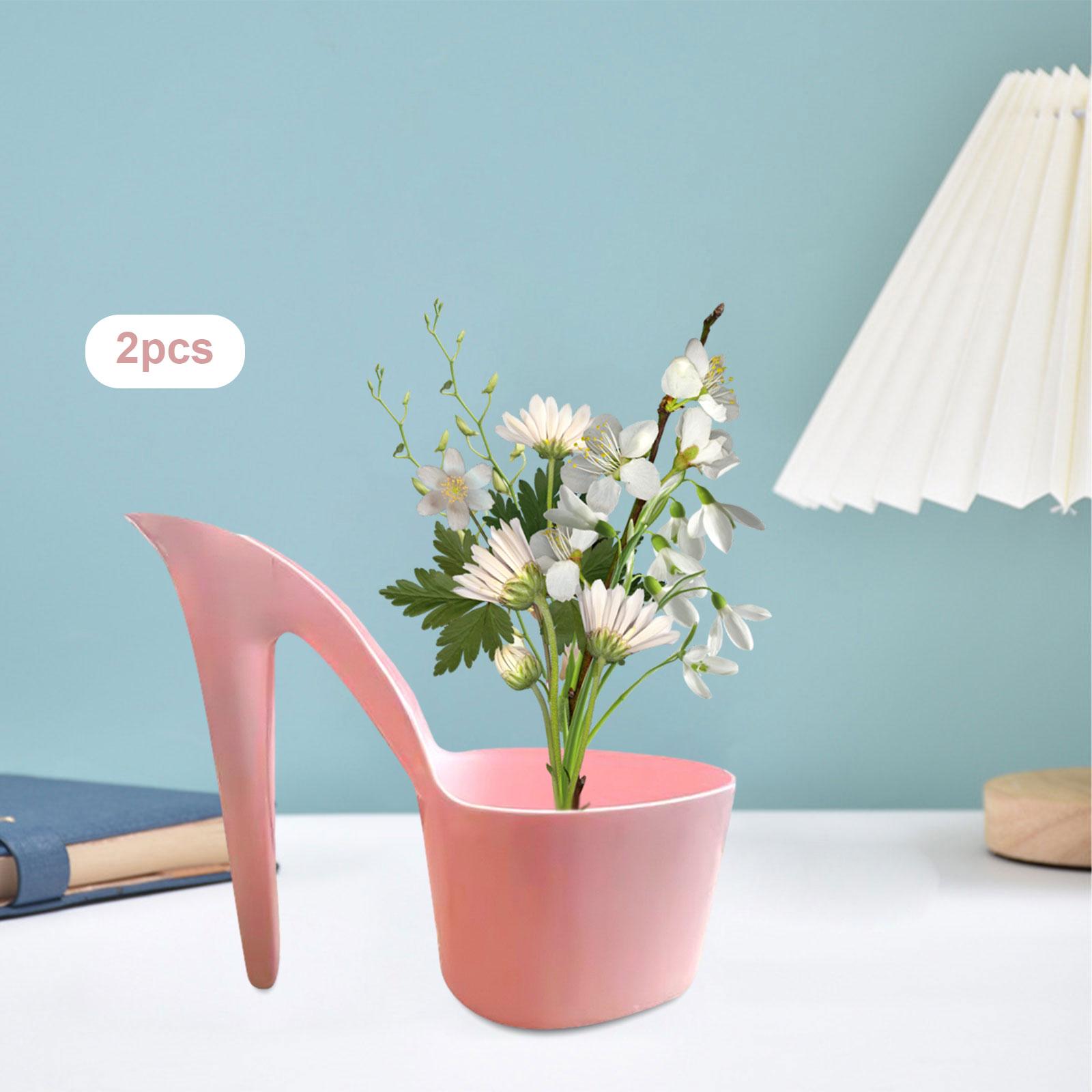 Art And Craft For Nursery - 2x Bloempot Dame Schoenvorm Art Craft