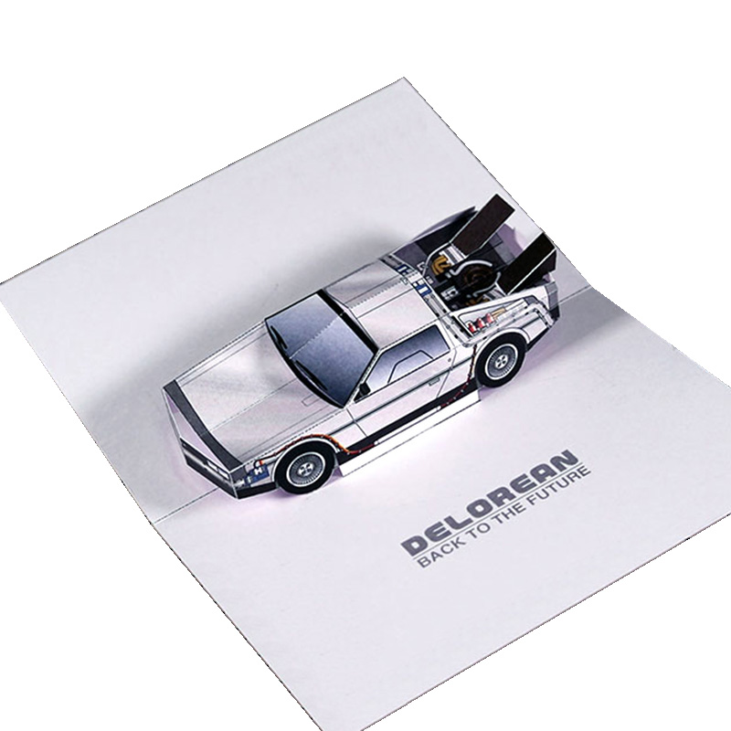Art Craft Cardboard - Terug Naar De Toekomst Pop-Up Kaart