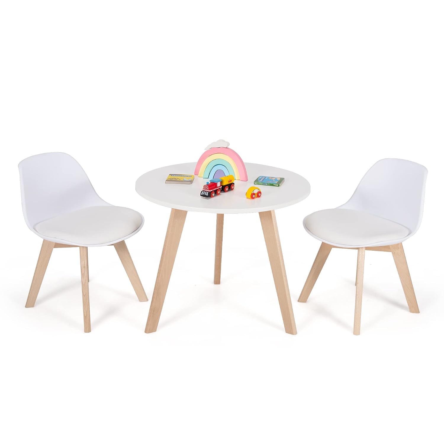Art Craft Activities For Preschoolers - Kindertafel- en stoelenset 3-delig, houten activiteitentafel