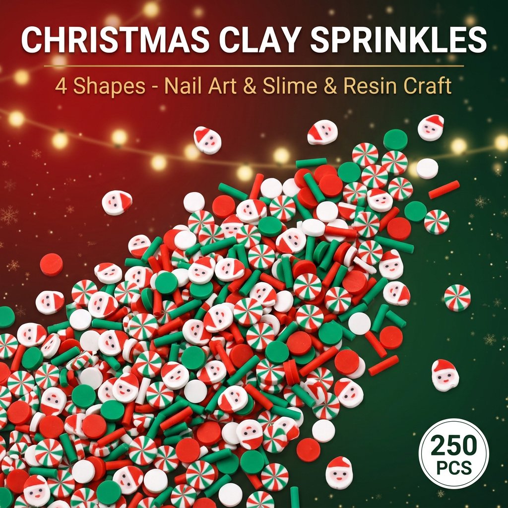 Art Craft Easter - 250 stuks Kerst Polymer Clay Sprinkles