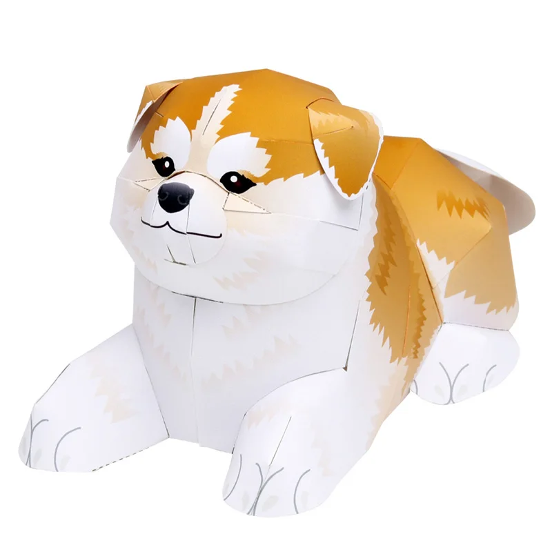 Art Craft Cardboard - Akita Shiba Inu Vouwen Handgemaakte Origami