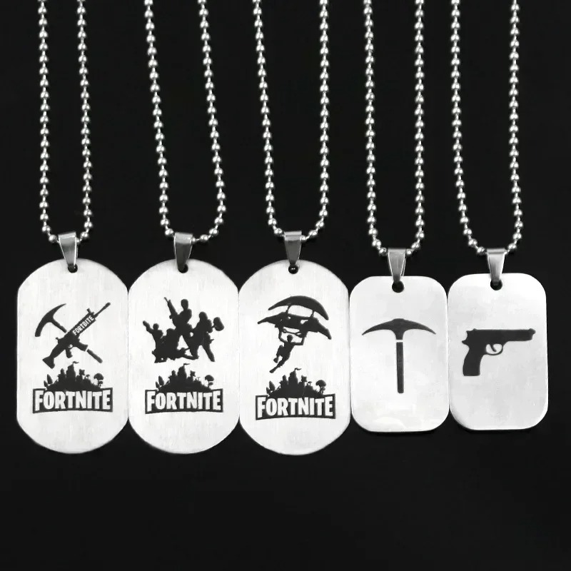 Art Craft Material - Game Fortnite Anime Ketting Roestvrij Staal