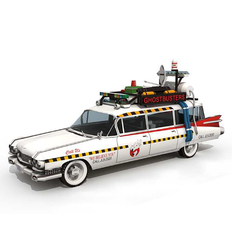 Art Craft Cardboard - Ghostbusters Auto Ecto-1A 1:20 Origami Art,