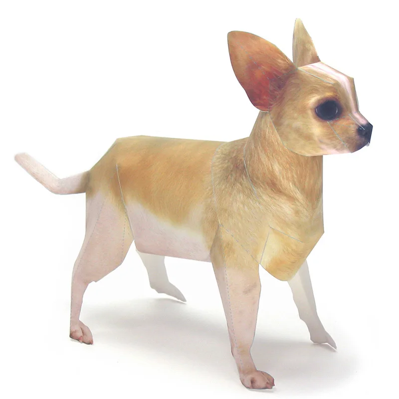 Art Craft Cardboard - Chihuahua Hond Origami Art Huisdier Papier