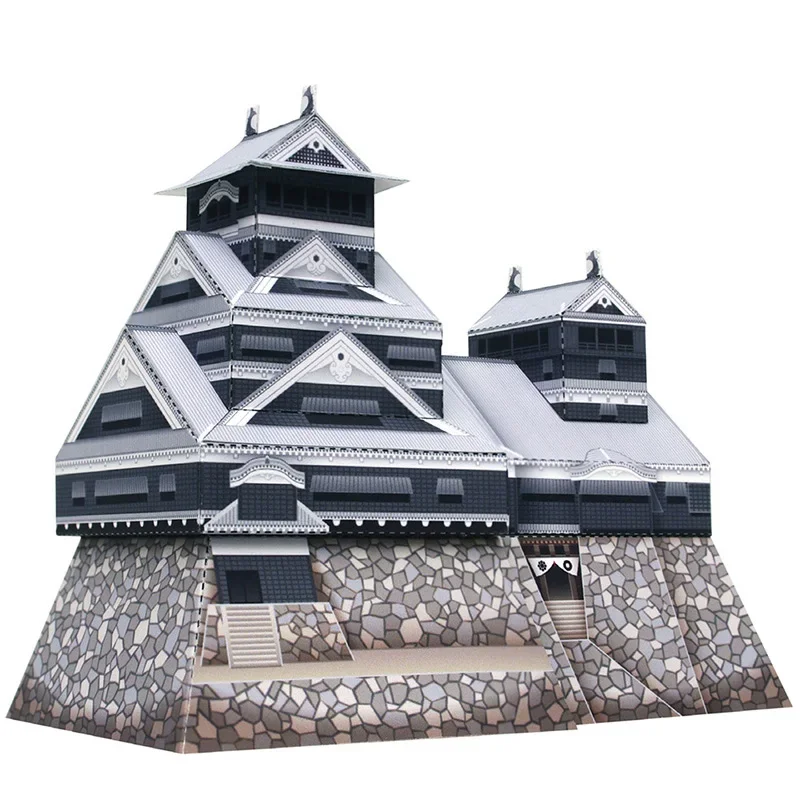 Art Craft Cardboard - Japan Kumamoto Kasteel Vouwen Mini 3D