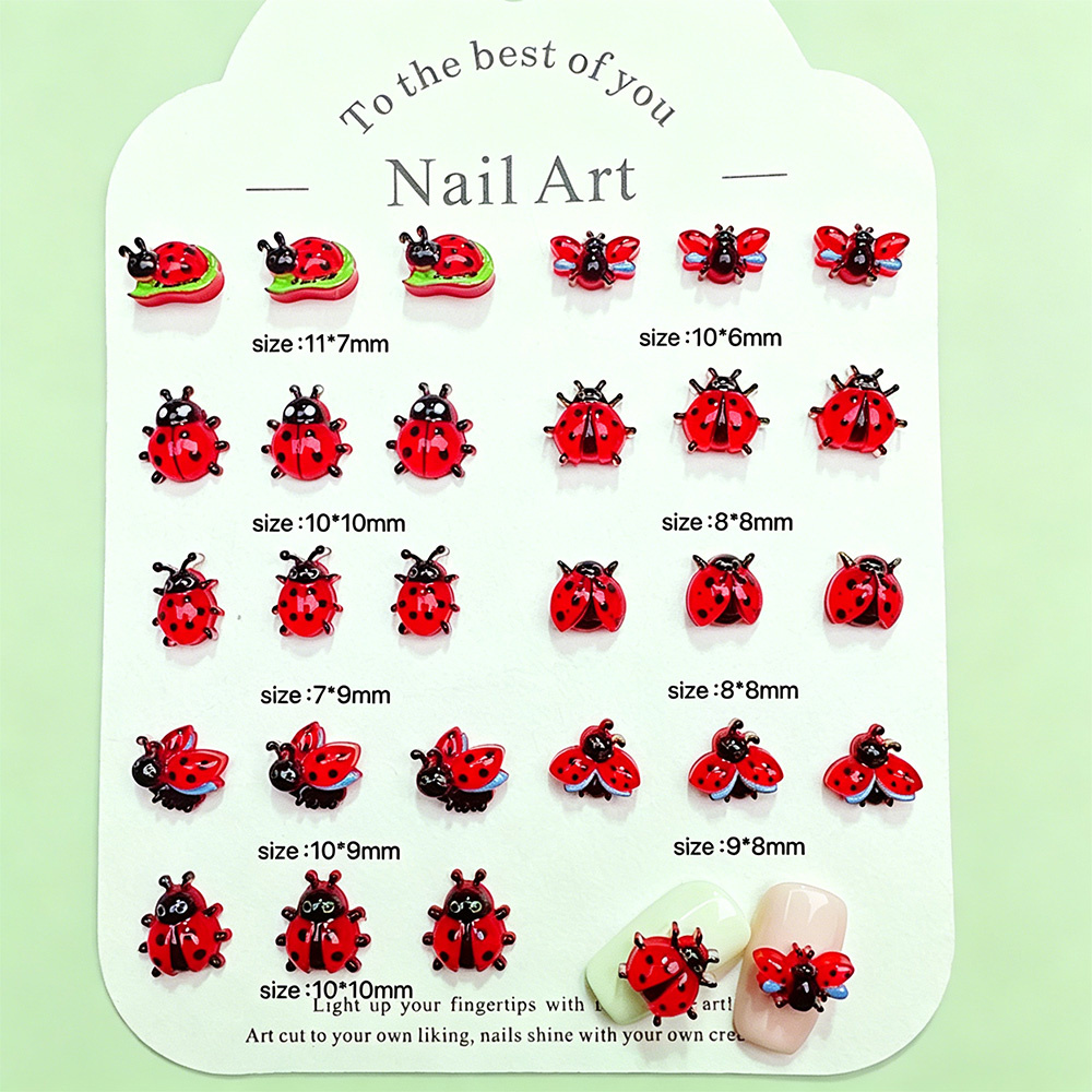 50 stuks 3D mini lieveheersbee - Art Craft Ladybug recensie en prijs