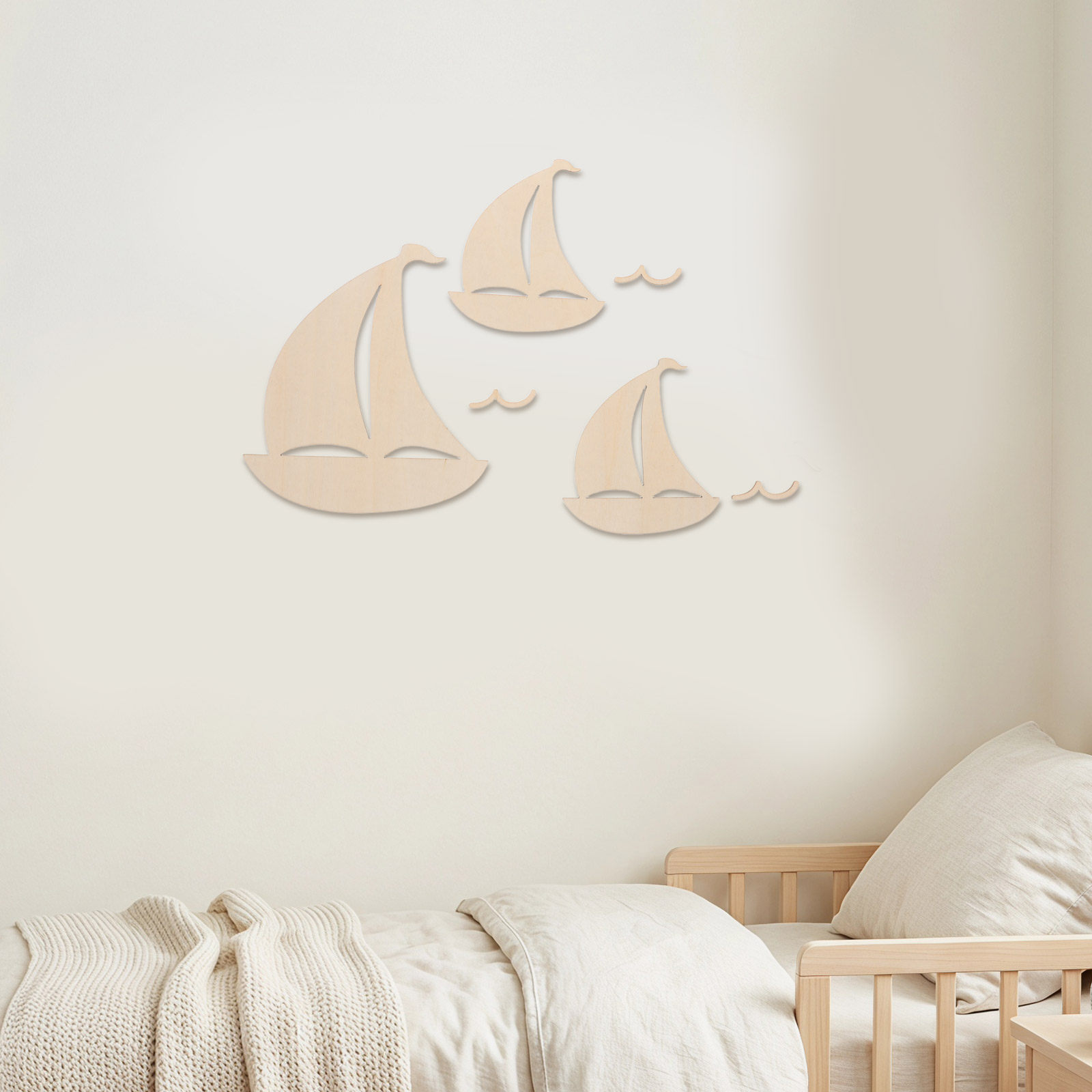 6 stuks houten zeilbootdecorat - Art And Craft For Nursery recensie en prijs