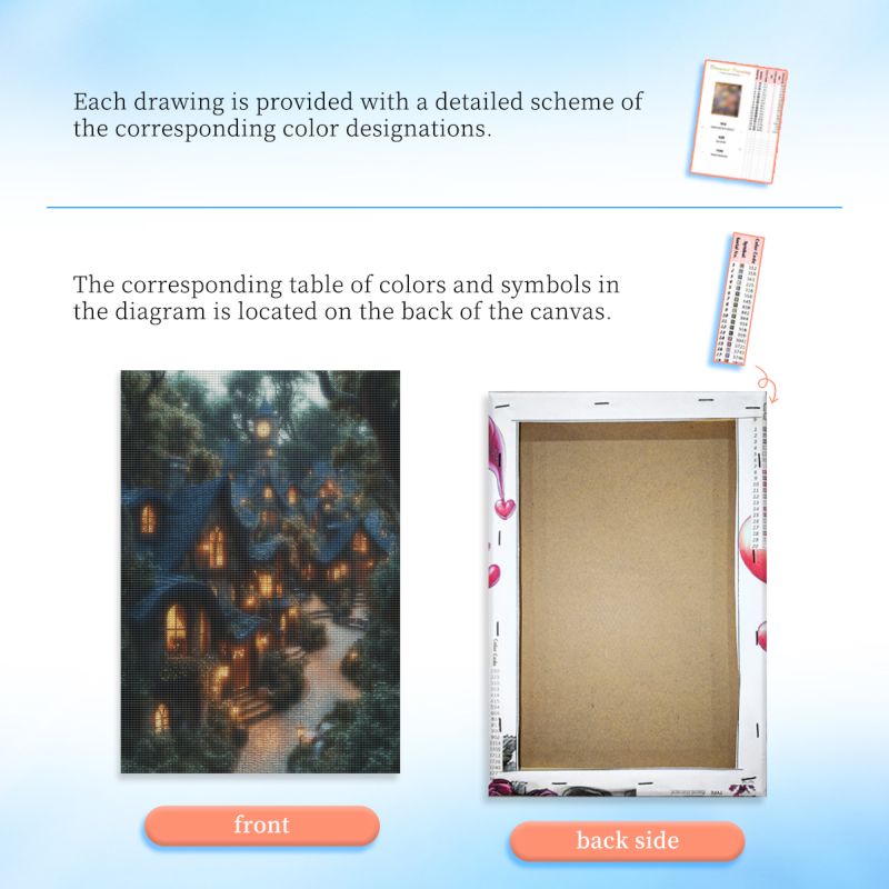 RUOPOTY ingelijst huis 5d diam - Art Craft Room recensie en prijs
