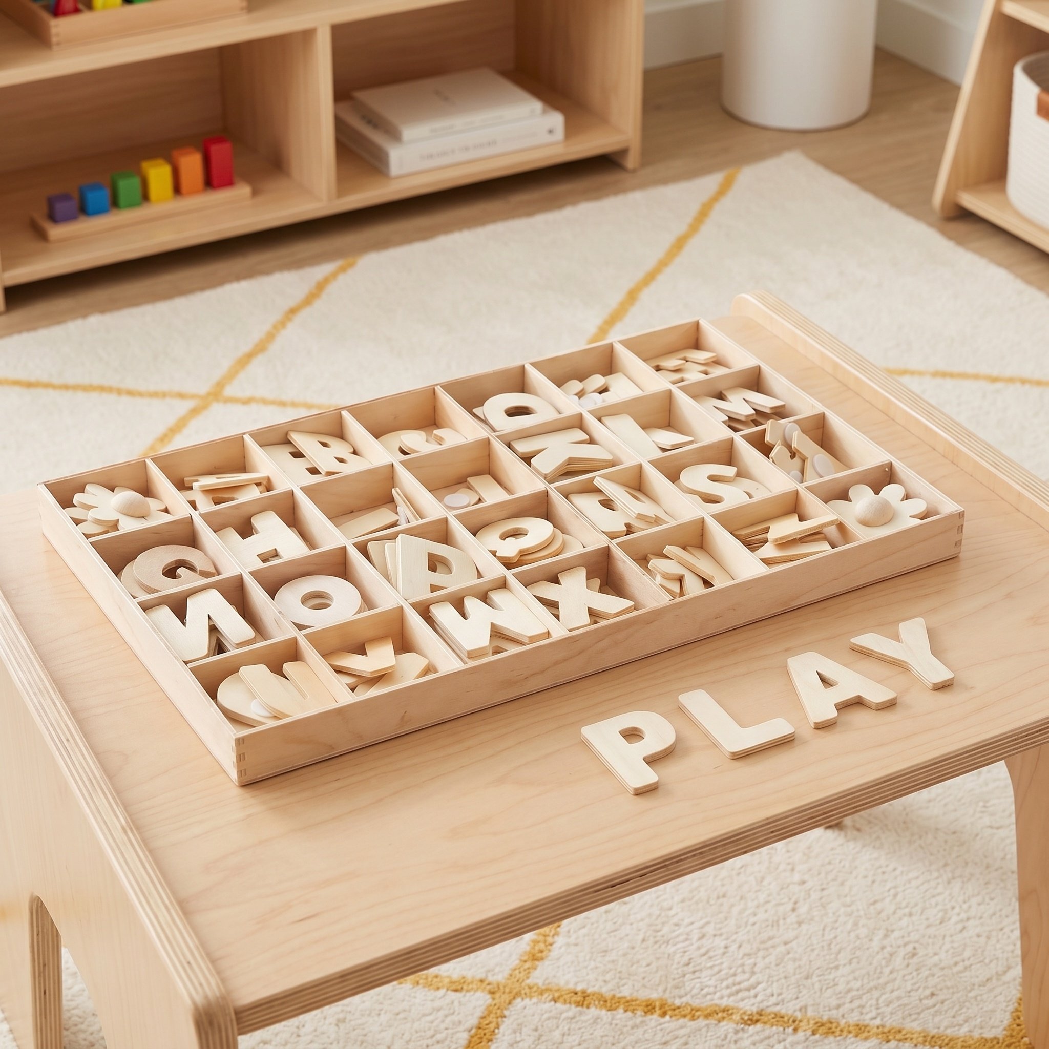 1 set houten alfabetletters, o - Art And Craft For Nursery recensie en prijs