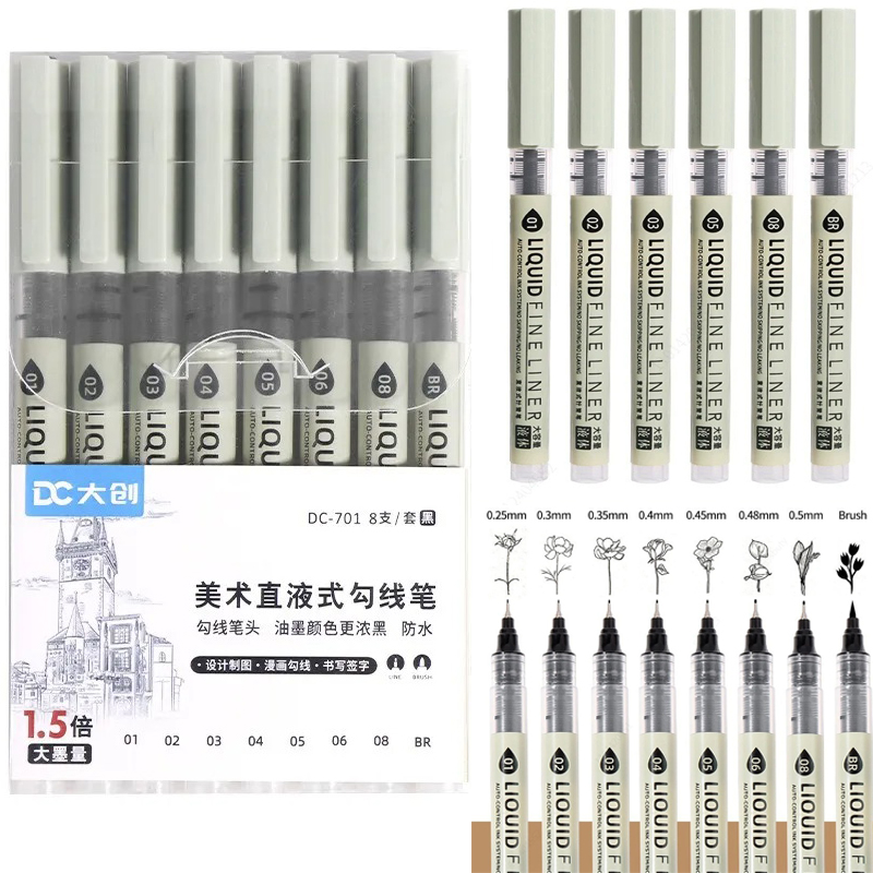 5/8/12 Tibs Zwarte Pen Fijne L - Craft And Art Difference recensie en prijs