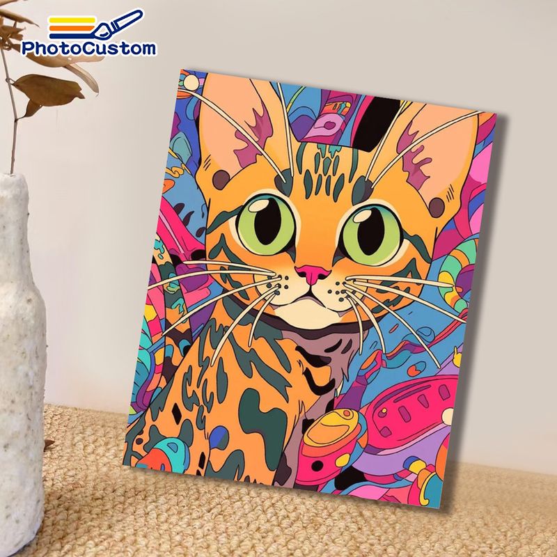 PhotoCustom Ginger Cat Schilde - Art Craft Easy Ideas recensie en prijs