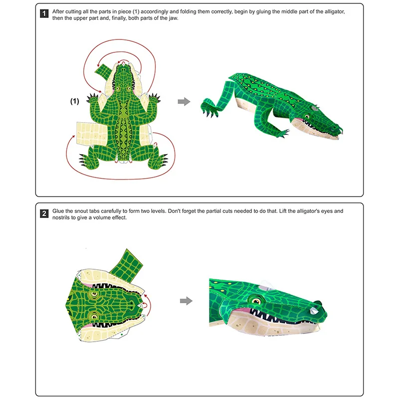 Alligator Krokodil Vouwen Orig - Art Craft Cardboard recensie en prijs