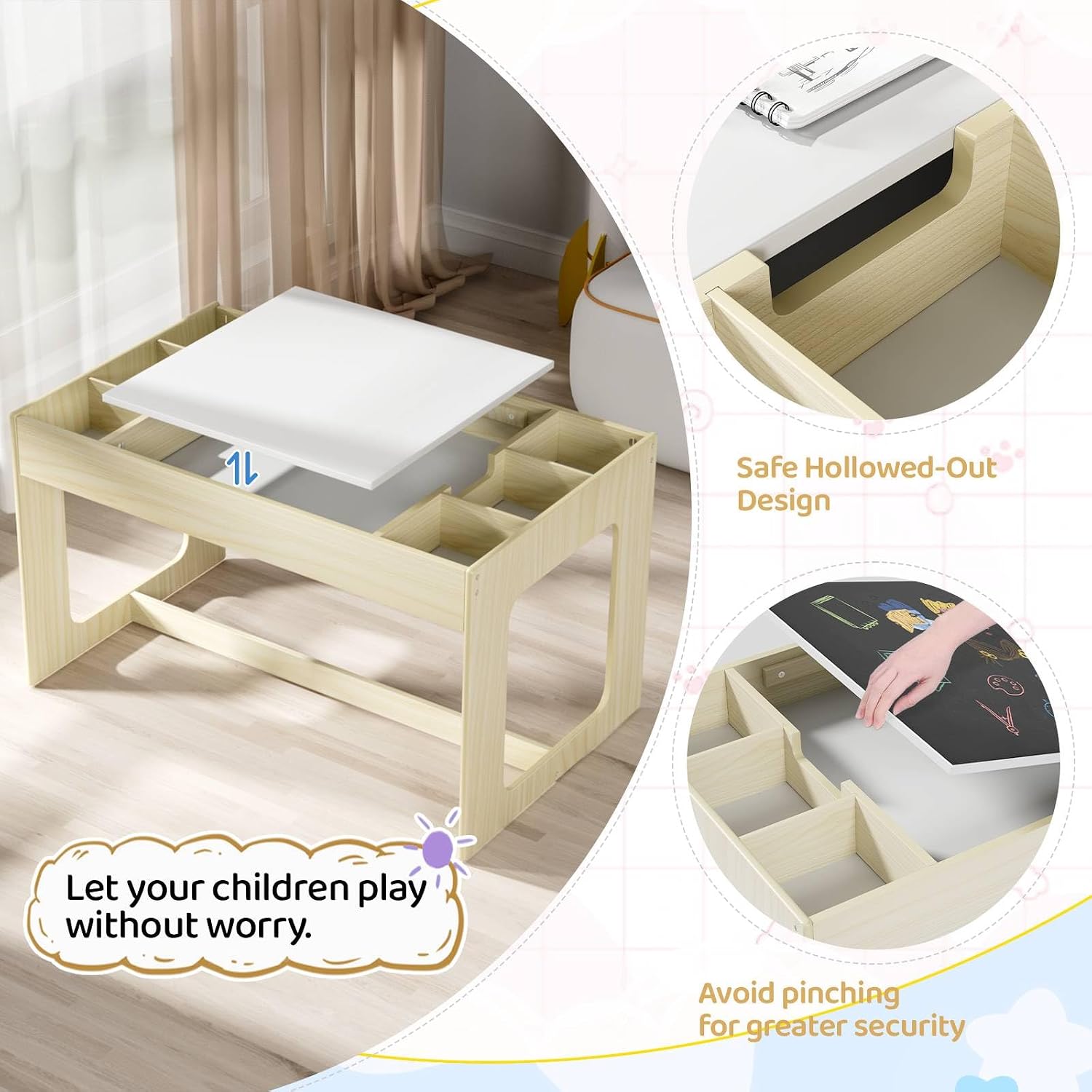 3-in-1 kinderkunsttafel- en st - Art And Craft For Nursery recensie en prijs