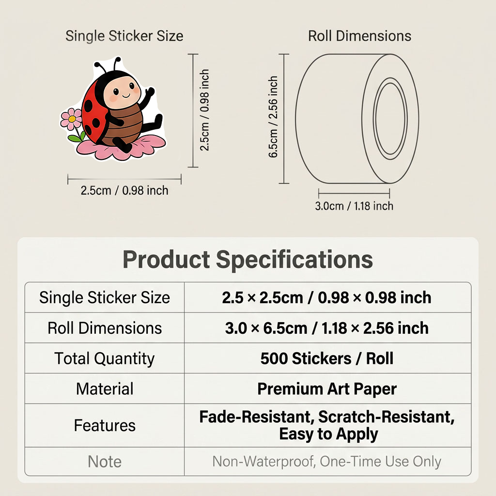 500 stuks cartoon lieveheersbe - Art Craft Ladybug recensie en prijs