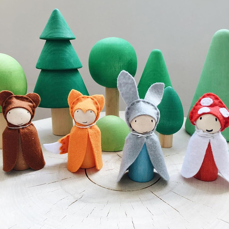 2/5/10 Stuks Houten Peg Pop On - Craft And Art Difference recensie en prijs