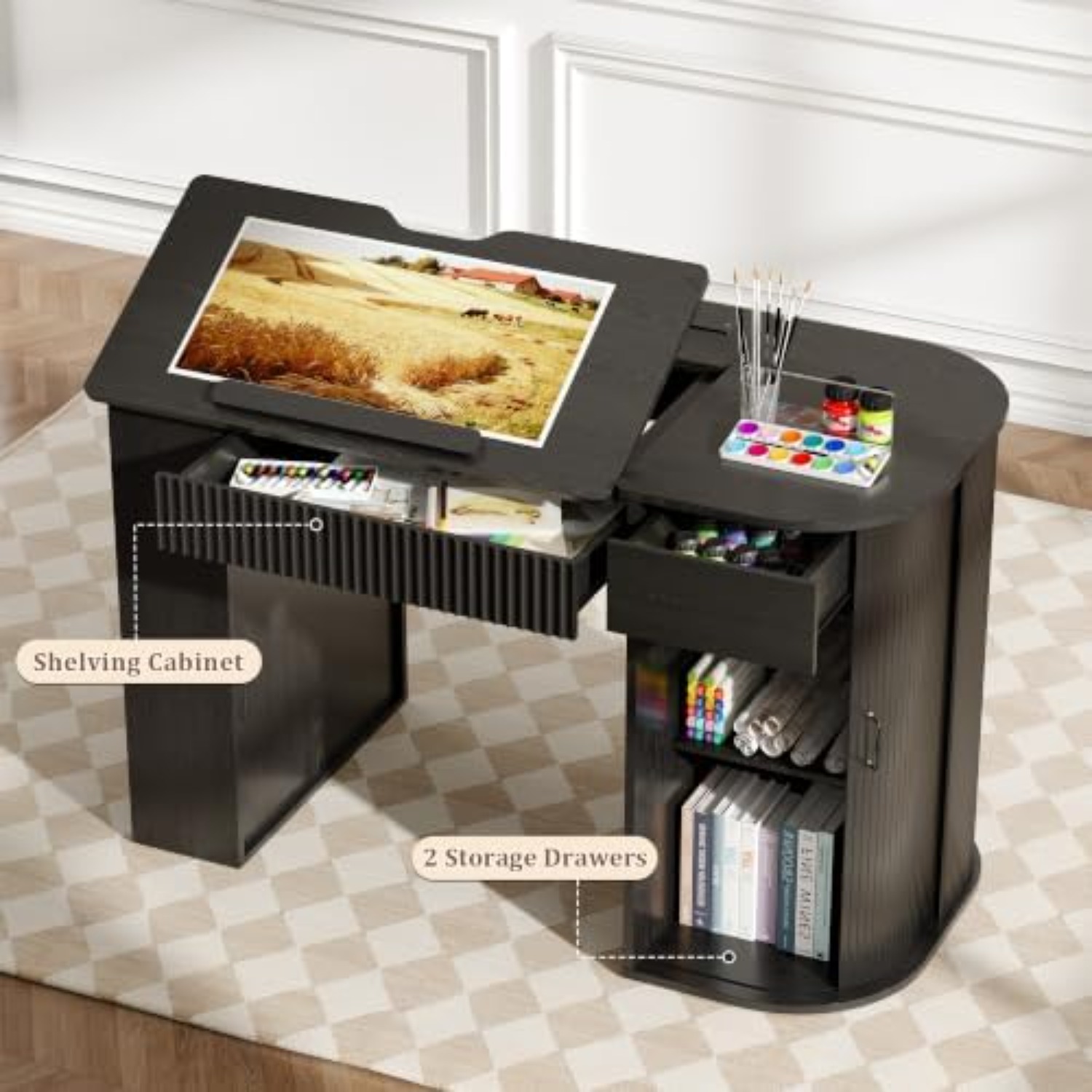 Tekentafel met opbergkast en l - Art Craft & Architecture recensie en prijs