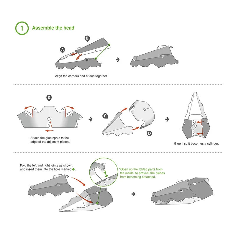 Krokodil Vouwen Origami Art Mi - Art Craft Cardboard recensie en prijs