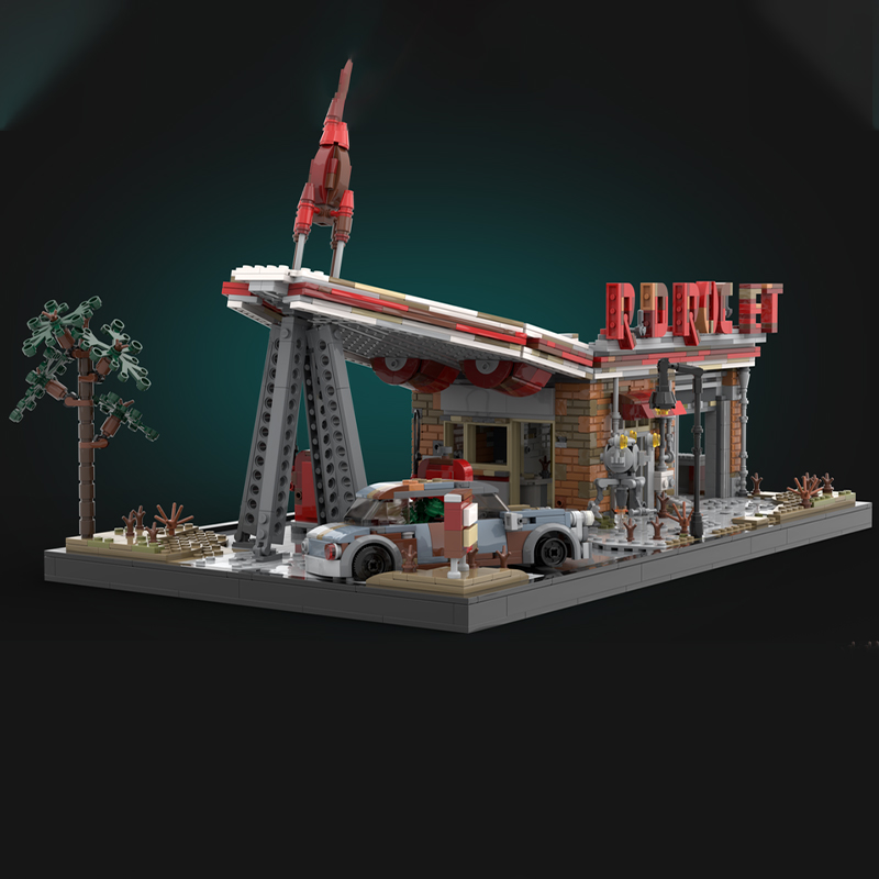 2168-delige MOC Red Rocket Fal - Art And Craft Rocket recensie en prijs
