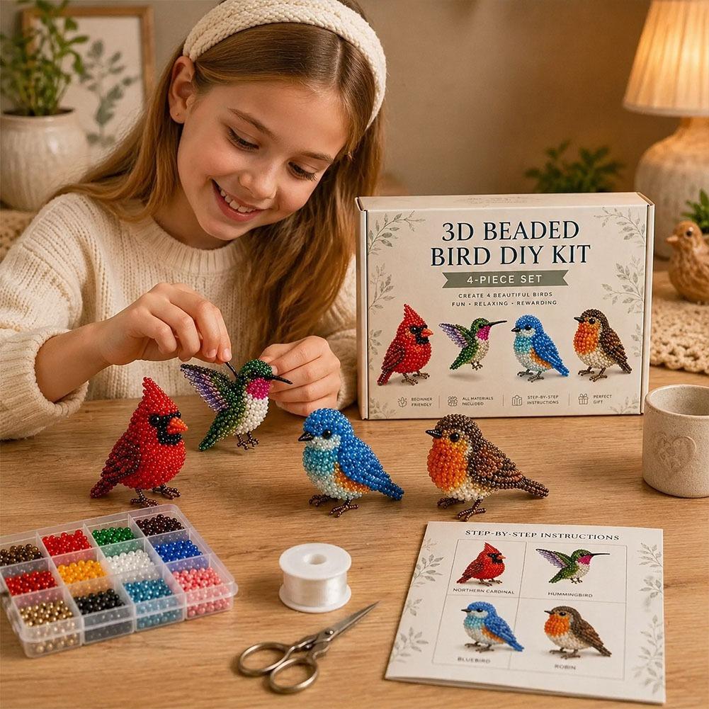 Handgemaakte kralen vogel DIY  - Craft And Art Difference recensie en prijs
