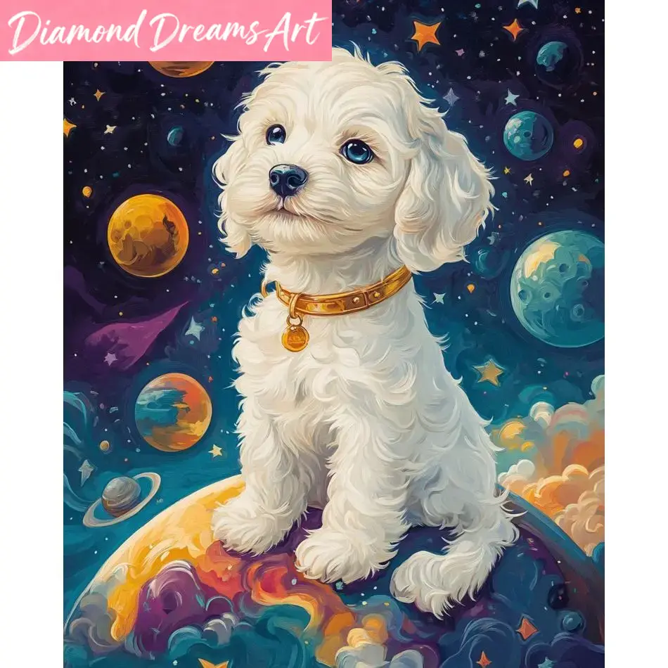 Frameloze, hond 5D diamant sch - Art Craft Ideas For Adults recensie en prijs