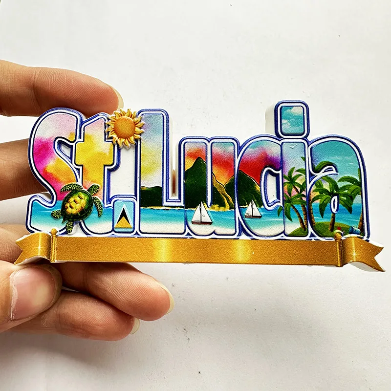 St. Lucia West Indies, Strand  - Art Craft Magnet recensie en prijs