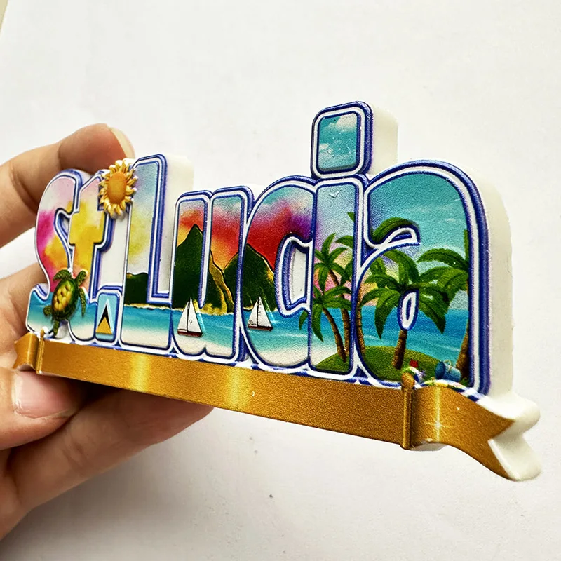 St. Lucia West Indies, Strand  - Art Craft Magnet recensie en prijs