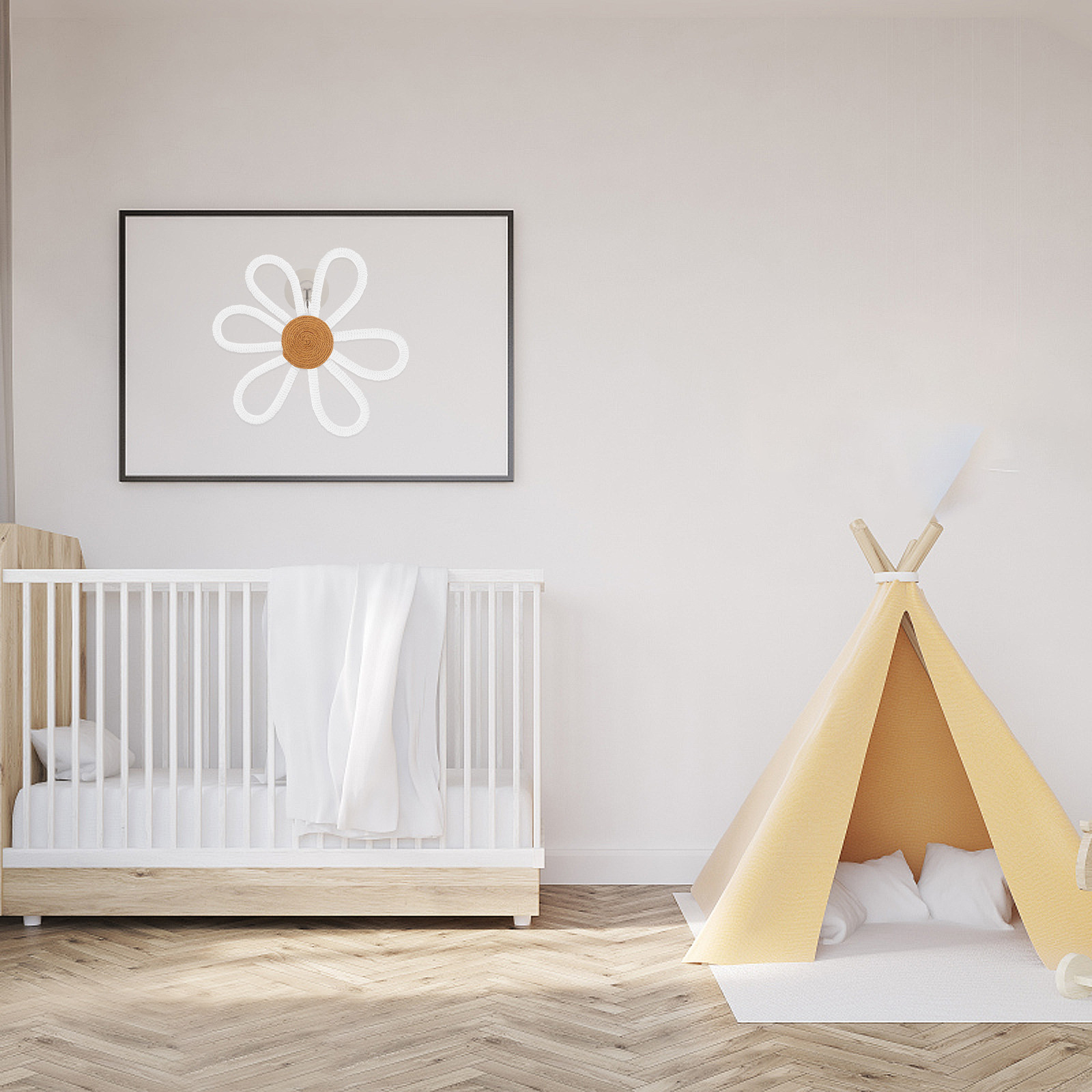 Geweven Daisy wanddecoratie Bo - Art And Craft For Nursery recensie en prijs