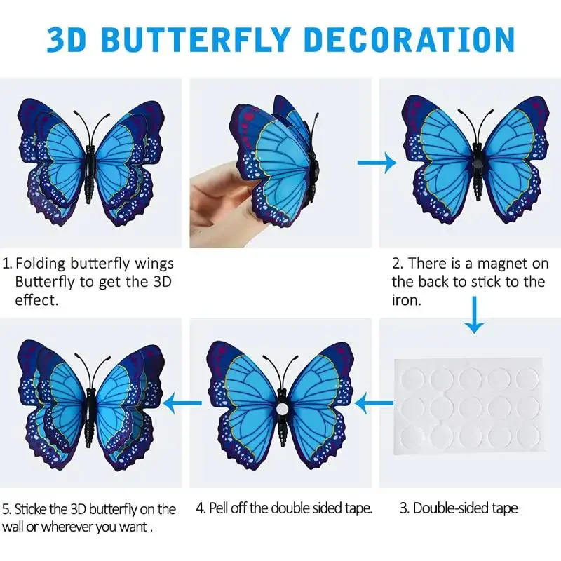 12 stuks 3D kleurrijke vlinder - Art And Craft For Nursery recensie en prijs
