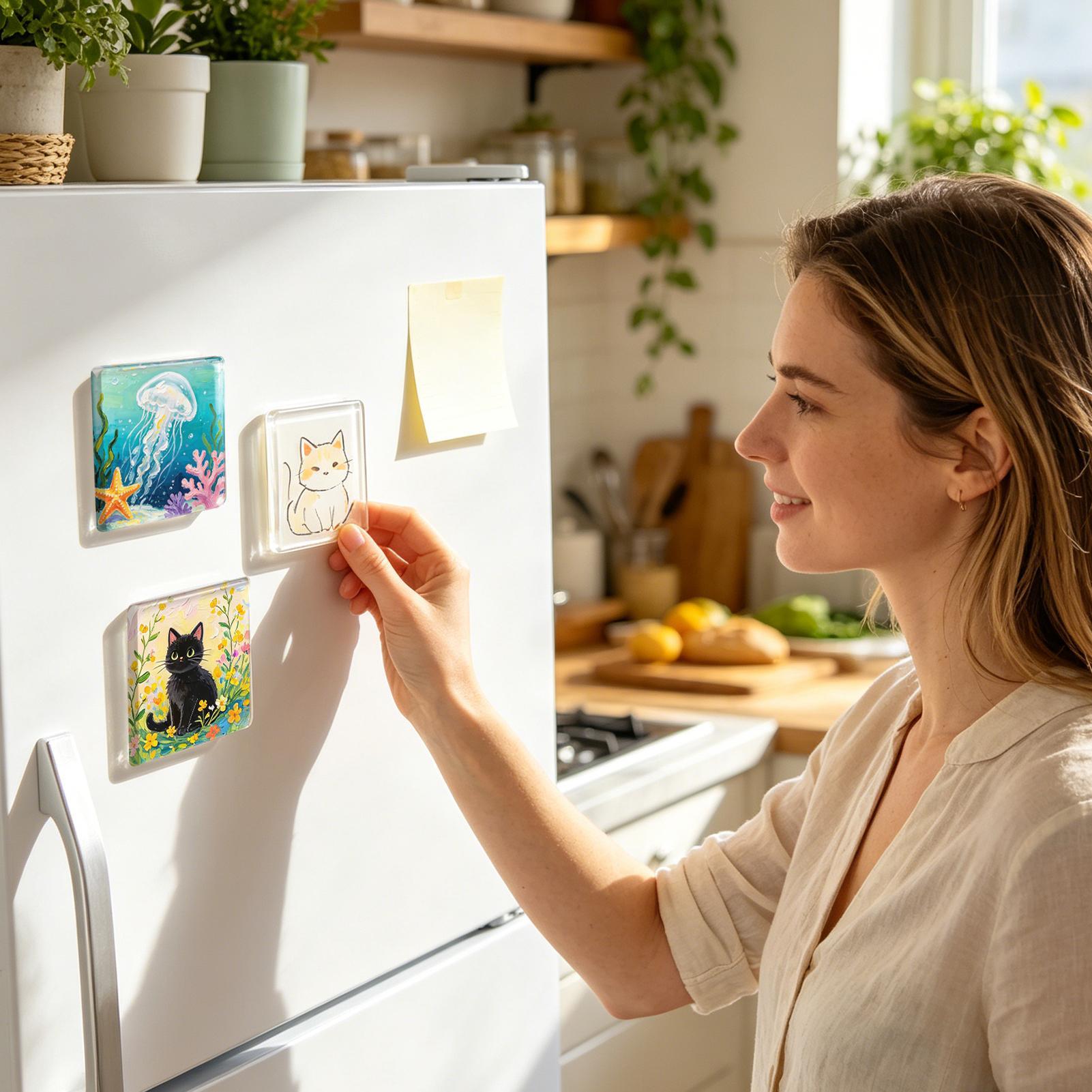 Vierkante Acryl DIY Koelkastma - Art Craft Magnet recensie en prijs