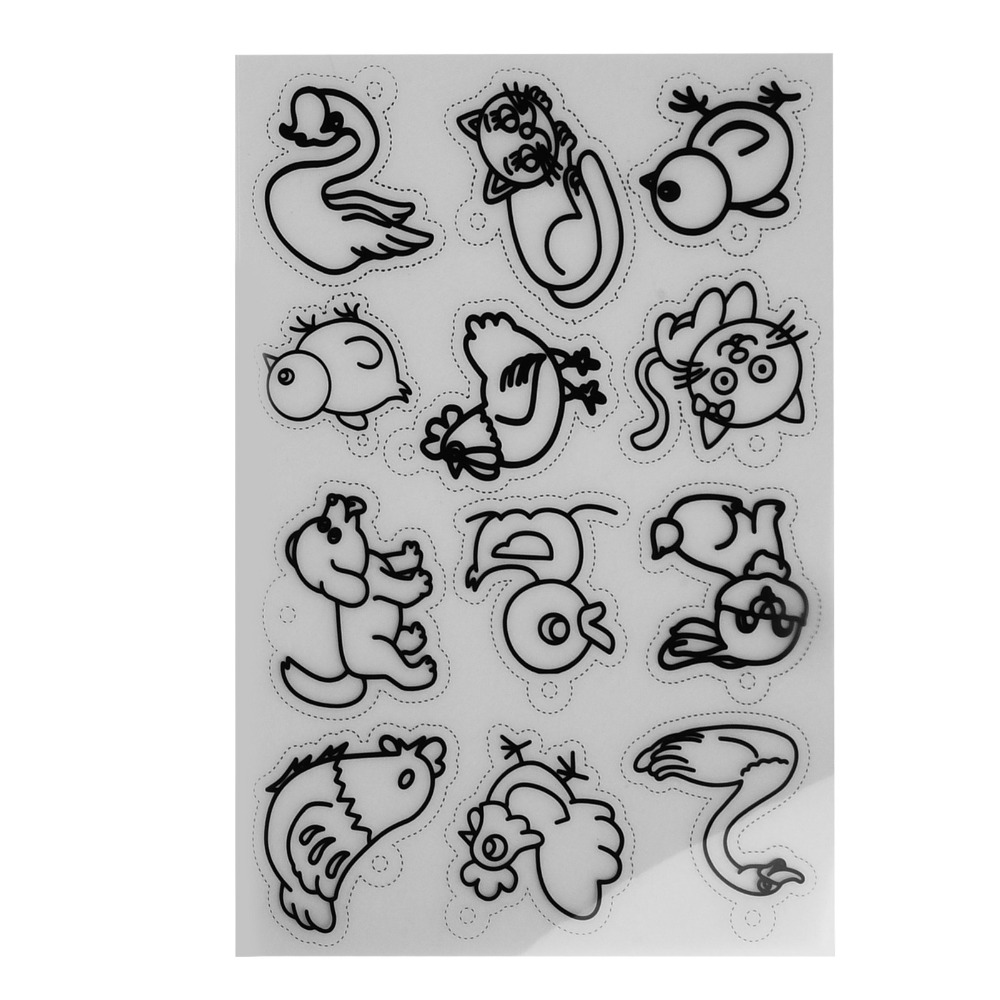 8 STUKS Schattige dieren krimp - Craft And Art Difference recensie en prijs
