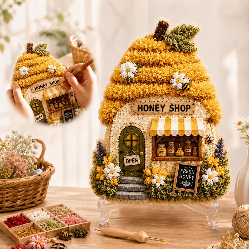 3D Mushroom House Poke Art DIY - Art Craft & Architecture recensie en prijs