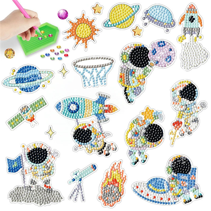 Space Diamond Art Kit voor kin - Art And Craft Rocket recensie en prijs