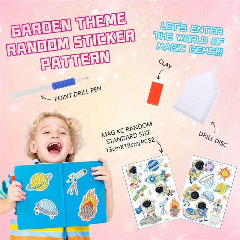 Space Diamond Art Kit voor kin - Art And Craft Rocket recensie en prijs
