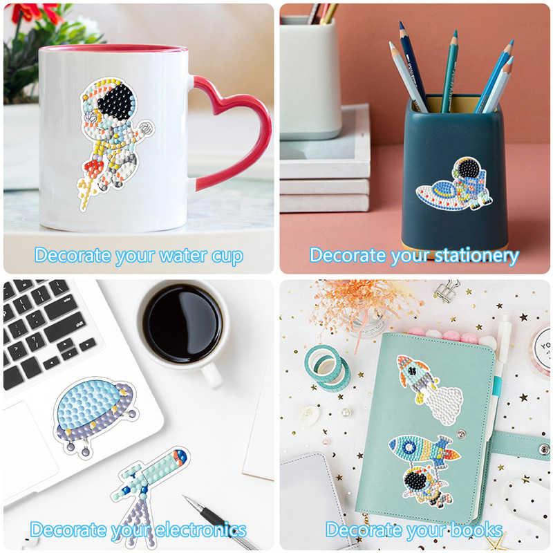 Space Diamond Art Kit voor kin - Art And Craft Rocket recensie en prijs