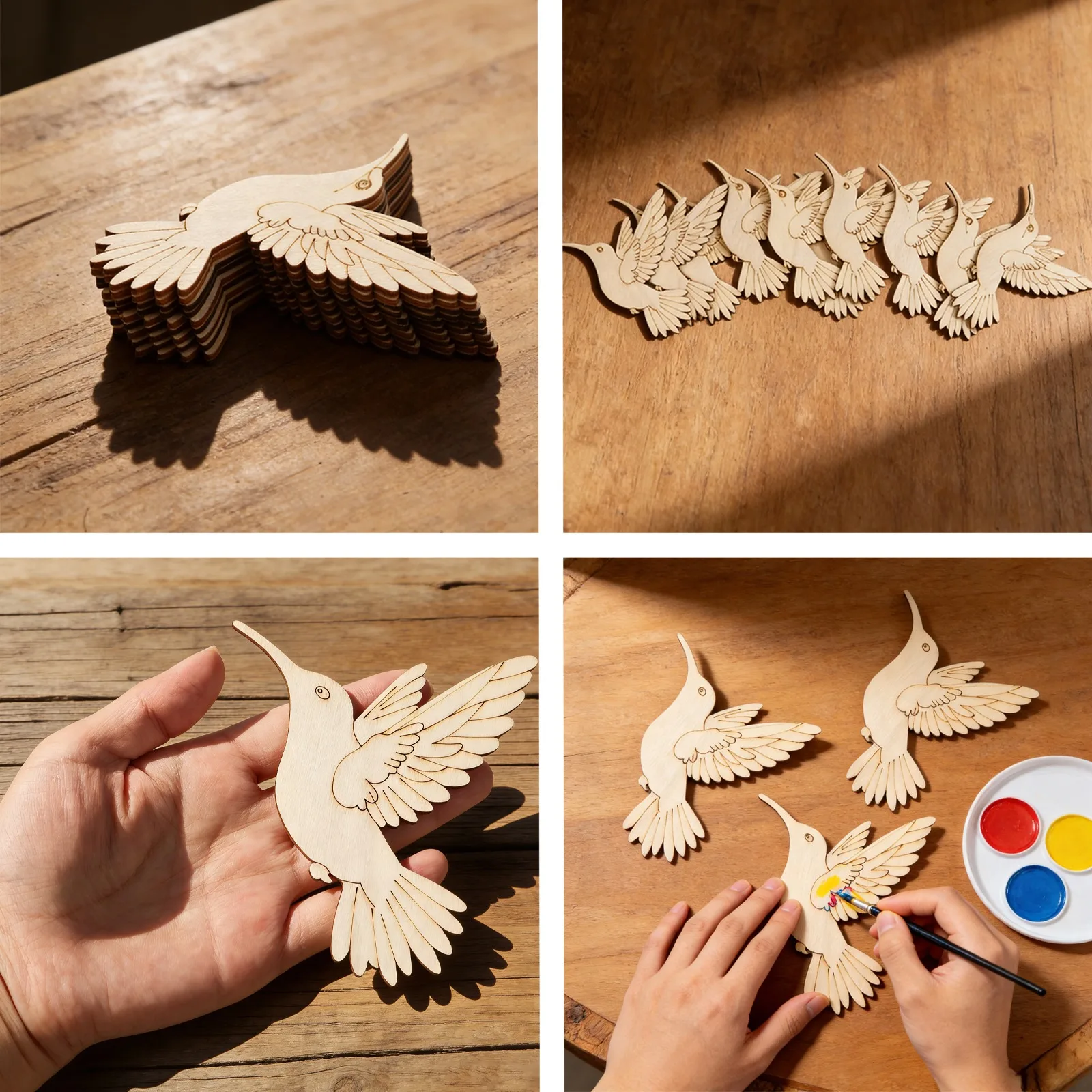 10 stuks onafgewerkte houten d - Art Craft & Architecture recensie en prijs