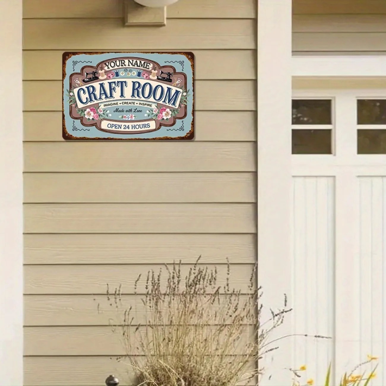 Aangepaste naam metalen ambach - Art Craft Room recensie en prijs