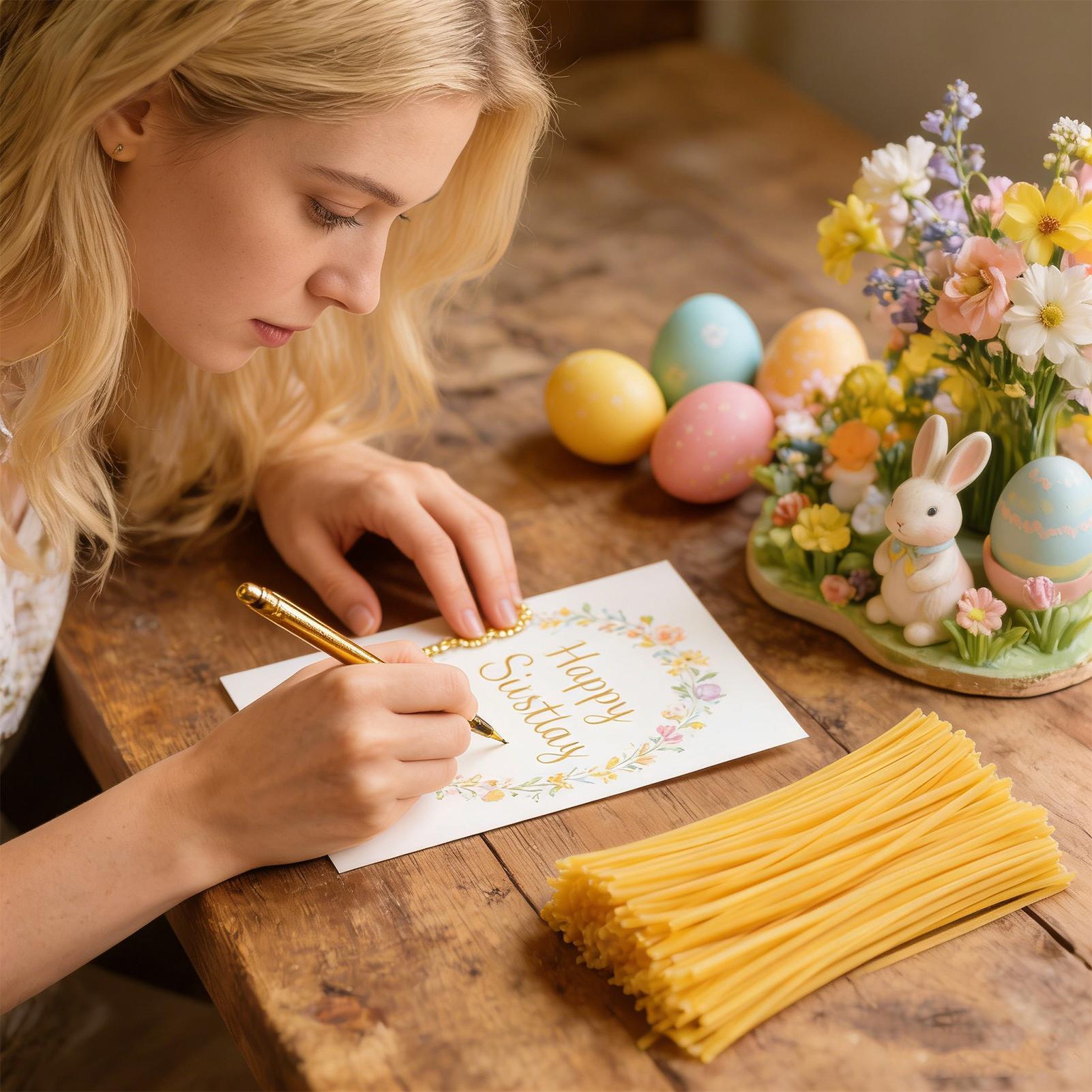Ei-decoratie bijenwasstokjes 1 - Art Craft Easter recensie en prijs