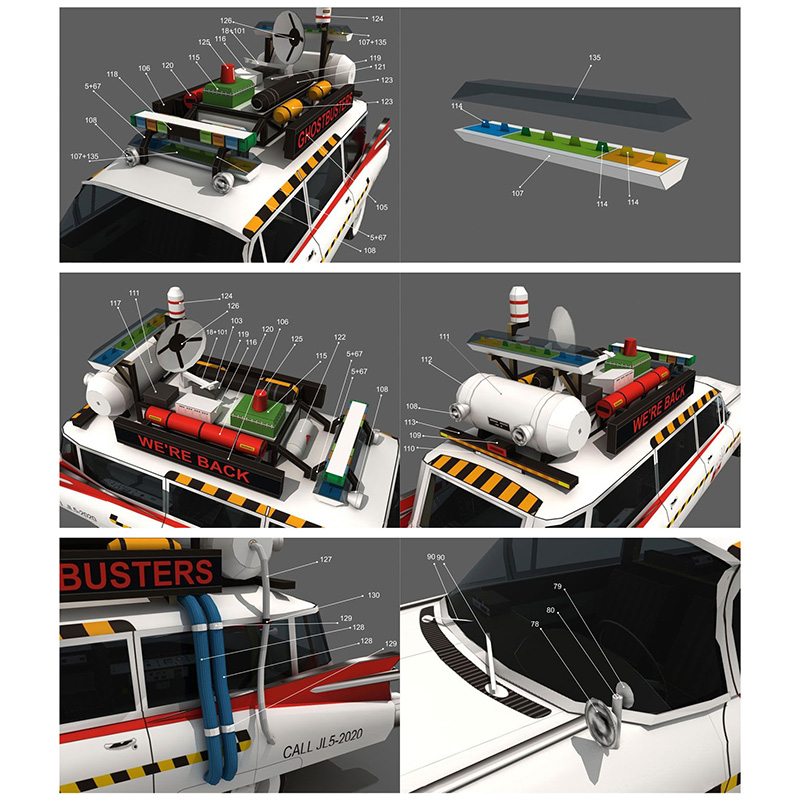 Ghostbusters Auto Ecto-1A 1:20 - Art Craft Cardboard recensie en prijs