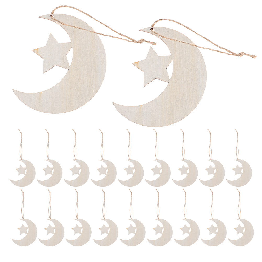 40 stuks houten maan- en sterr - Art And Craft For Nursery recensie en prijs