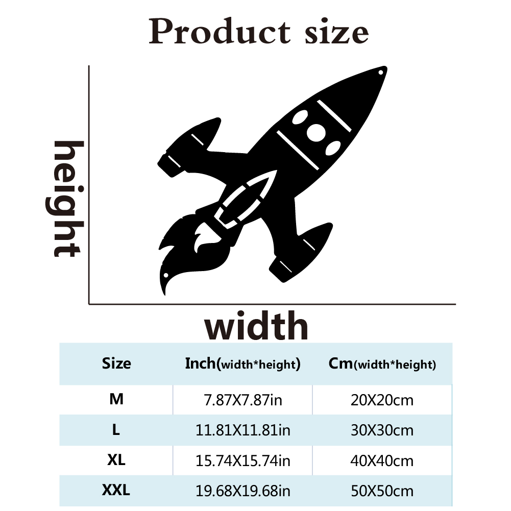 1pc Beauty Space Rocket Wall M - Art And Craft Rocket recensie en prijs