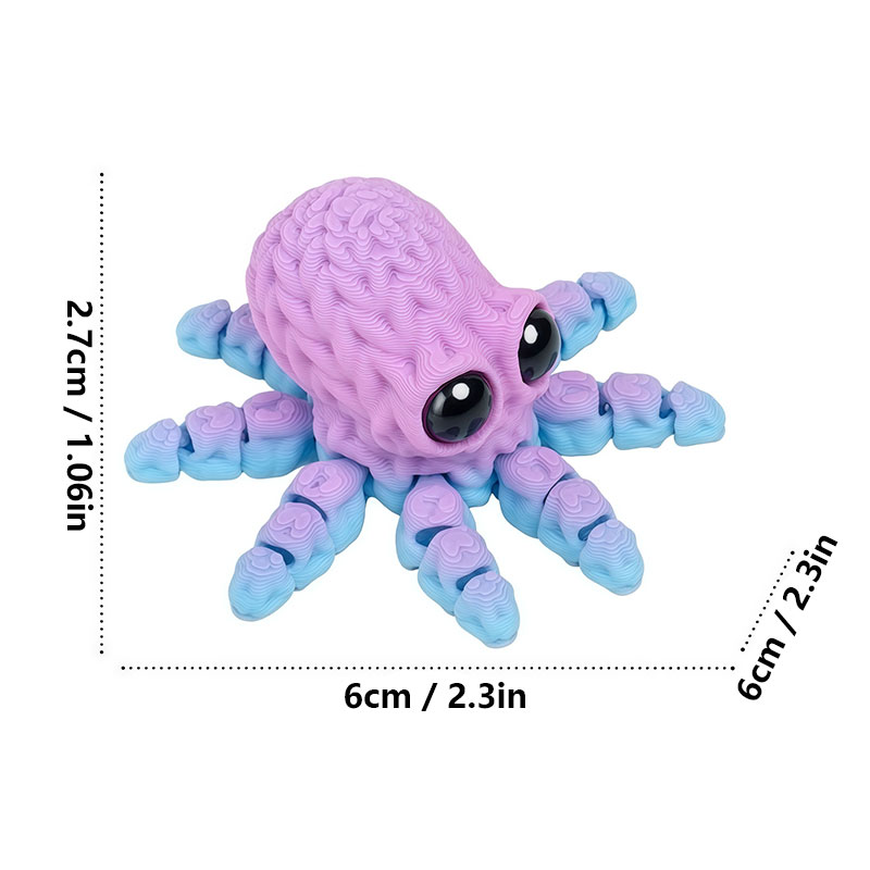 Schattige 3D-geprinte octopus  - Art Craft Magnet recensie en prijs
