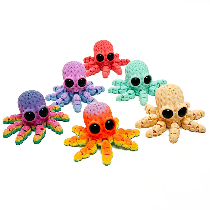 Schattige 3D-geprinte octopus  - Art Craft Magnet recensie en prijs