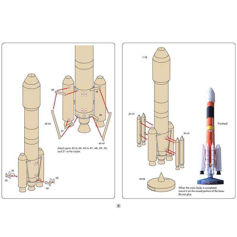 Japan H-2A Raket Ruimte Origam - Art And Craft Rocket recensie en prijs